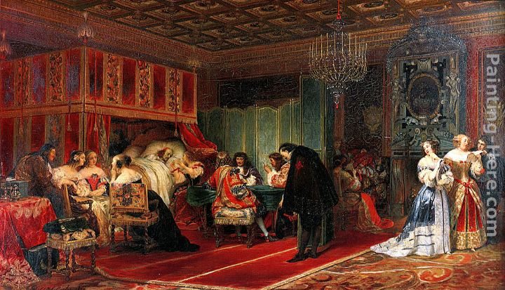 Paul Delaroche Cardinal Mazarin Dying